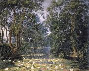 William Turner of Oxford Cherwell Water Lilies, oil painting
